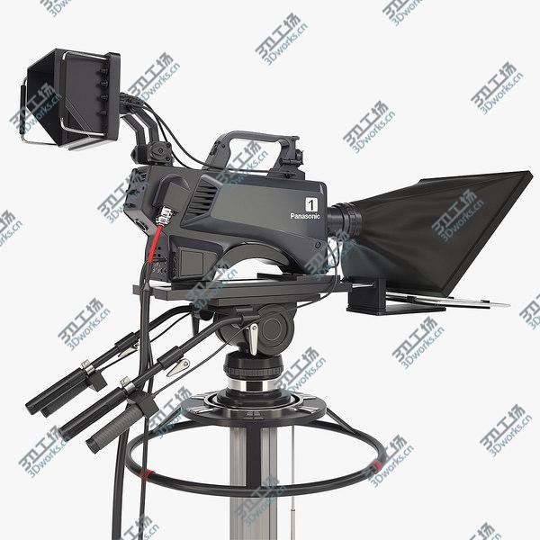 images/goods_img/20210312/TV Camera Panasonic & Pedestal 3D model/4.jpg